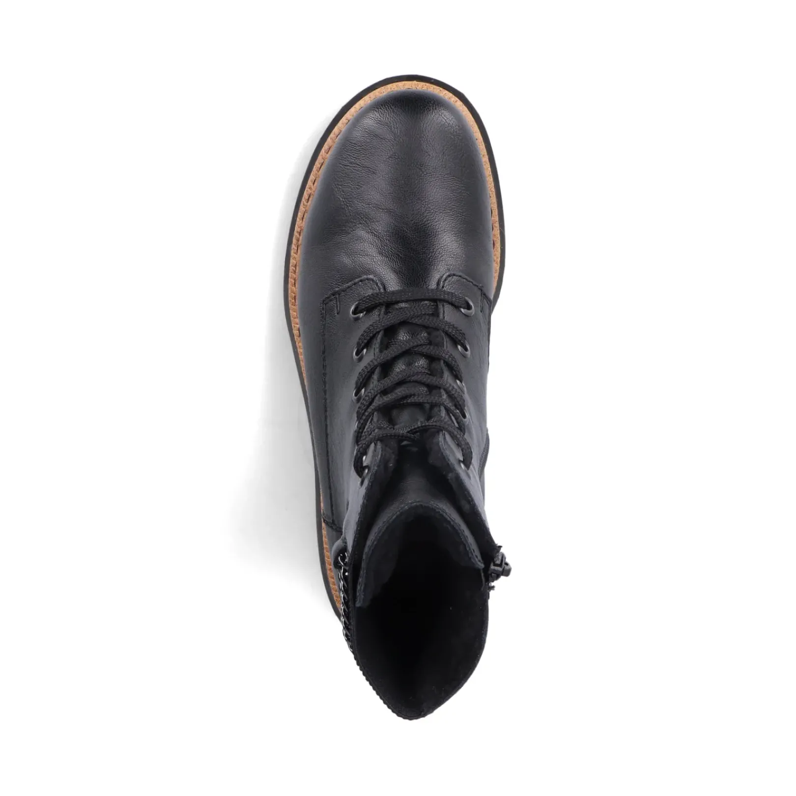 Fashion Rieker Damskie Buty Motocyklowe , Asfaltowe, Czarne