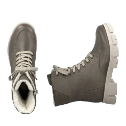 Clearance Rieker Damskie Buty Motocyklowe W Kolorze Granitowo-Szarym