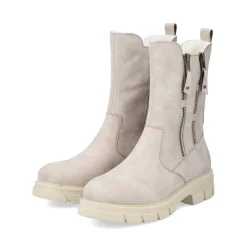 Outlet Rieker Damskie Buty Motocyklowe W Kolorze Piaskowo-Bezowym