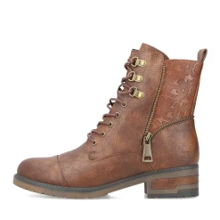 Clearance Rieker Damskie Buty Motocyklowe W Kolorze Czekoladowo-Brazowym