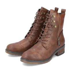 Clearance Rieker Damskie Buty Motocyklowe W Kolorze Czekoladowo-Brazowym