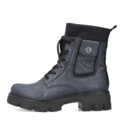 Clearance Rieker Damskie Buty Motocyklowe W Kolorze Granatowym