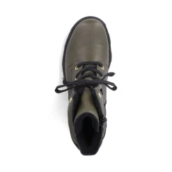 Best Rieker Damskie Buty Motocyklowe W Kolorze Khaki W Kolorze Zielonym