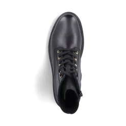 Best Rieker Damskie Buty Motocyklowe W Kolorze Czarnym, Blyszczacym
