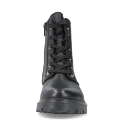 Best Rieker Damskie Buty Motocyklowe W Kolorze Czarnym, Blyszczacym