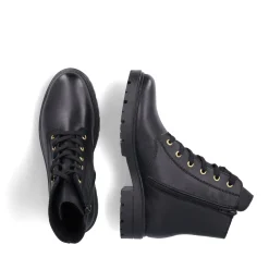 Best Rieker Damskie Buty Motocyklowe W Kolorze Czarnym, Blyszczacym