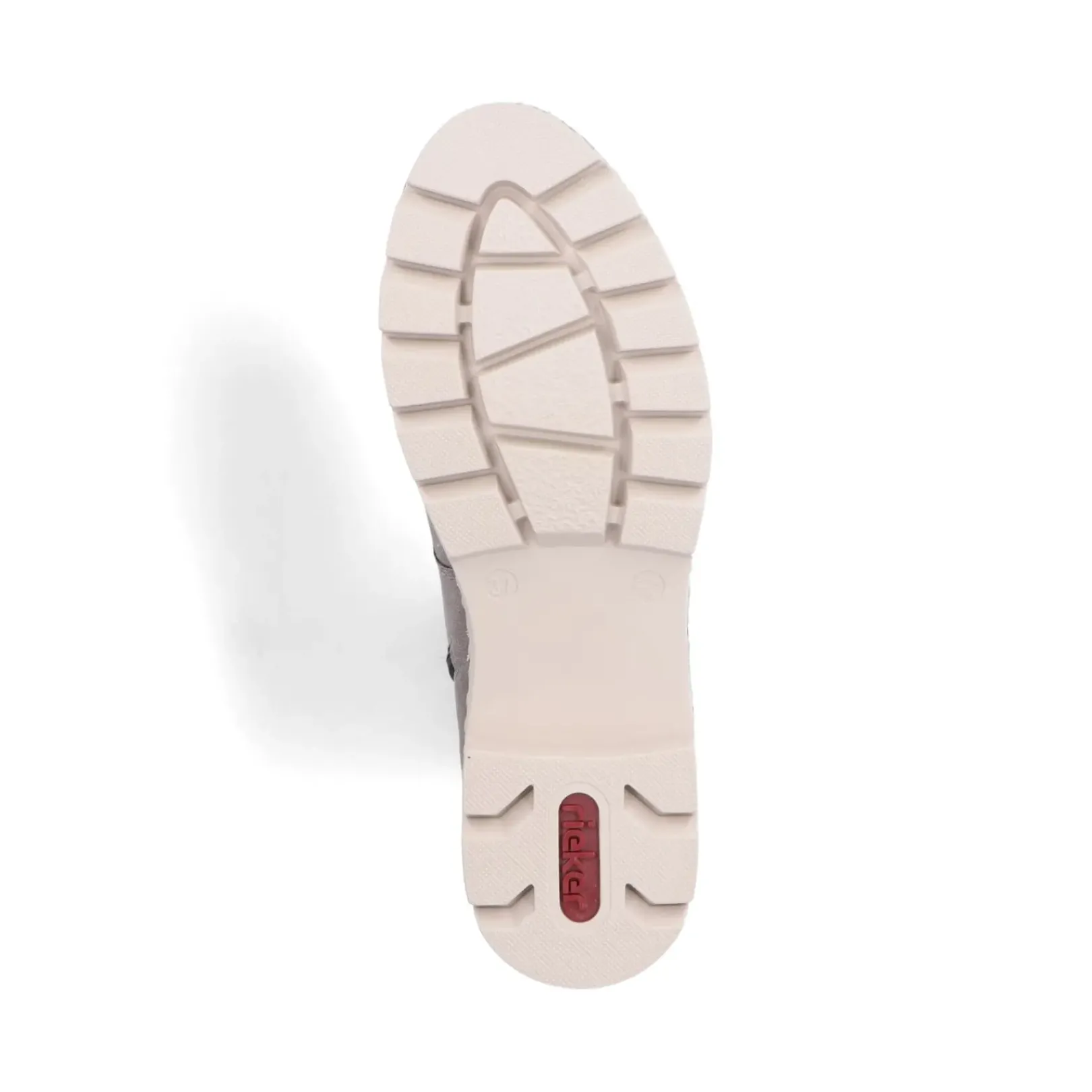 Fashion Rieker Damskie Buty Motocyklowe W Kolorze Srebrnoszarym