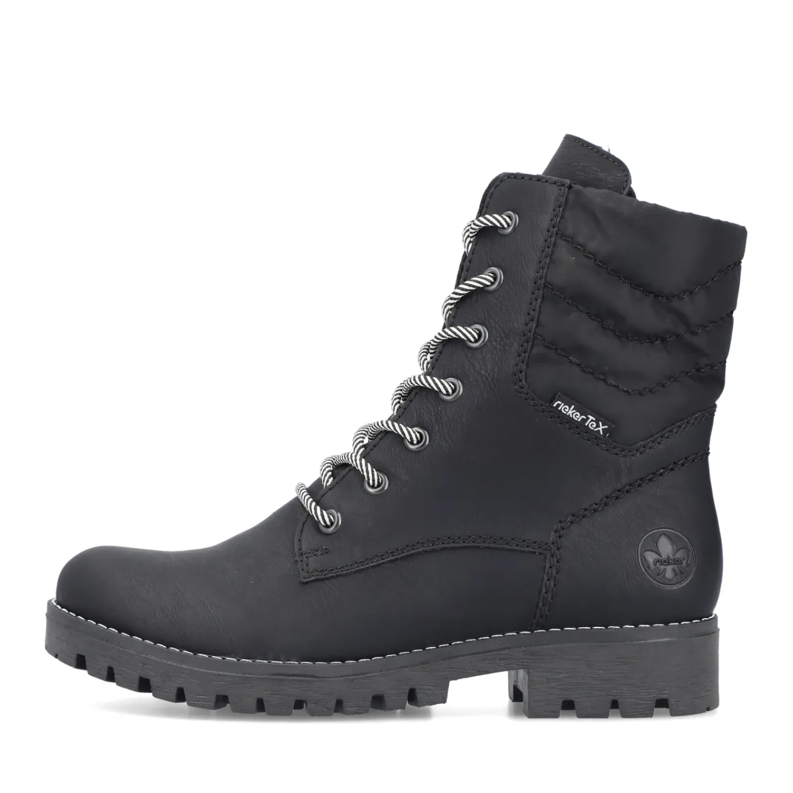 Fashion Rieker Damskie Buty Motocyklowe , Asfaltowe, Czarne