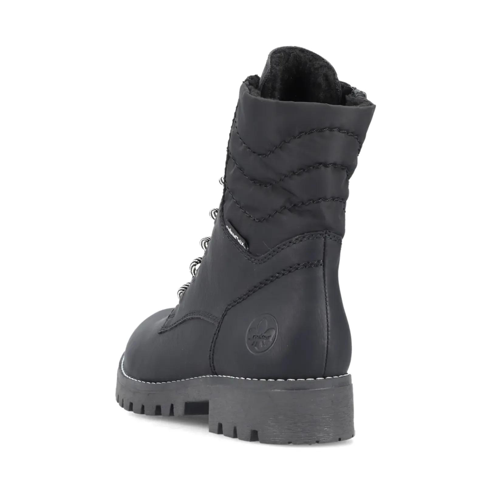 Fashion Rieker Damskie Buty Motocyklowe , Asfaltowe, Czarne