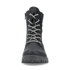 Fashion Rieker Damskie Buty Motocyklowe , Asfaltowe, Czarne
