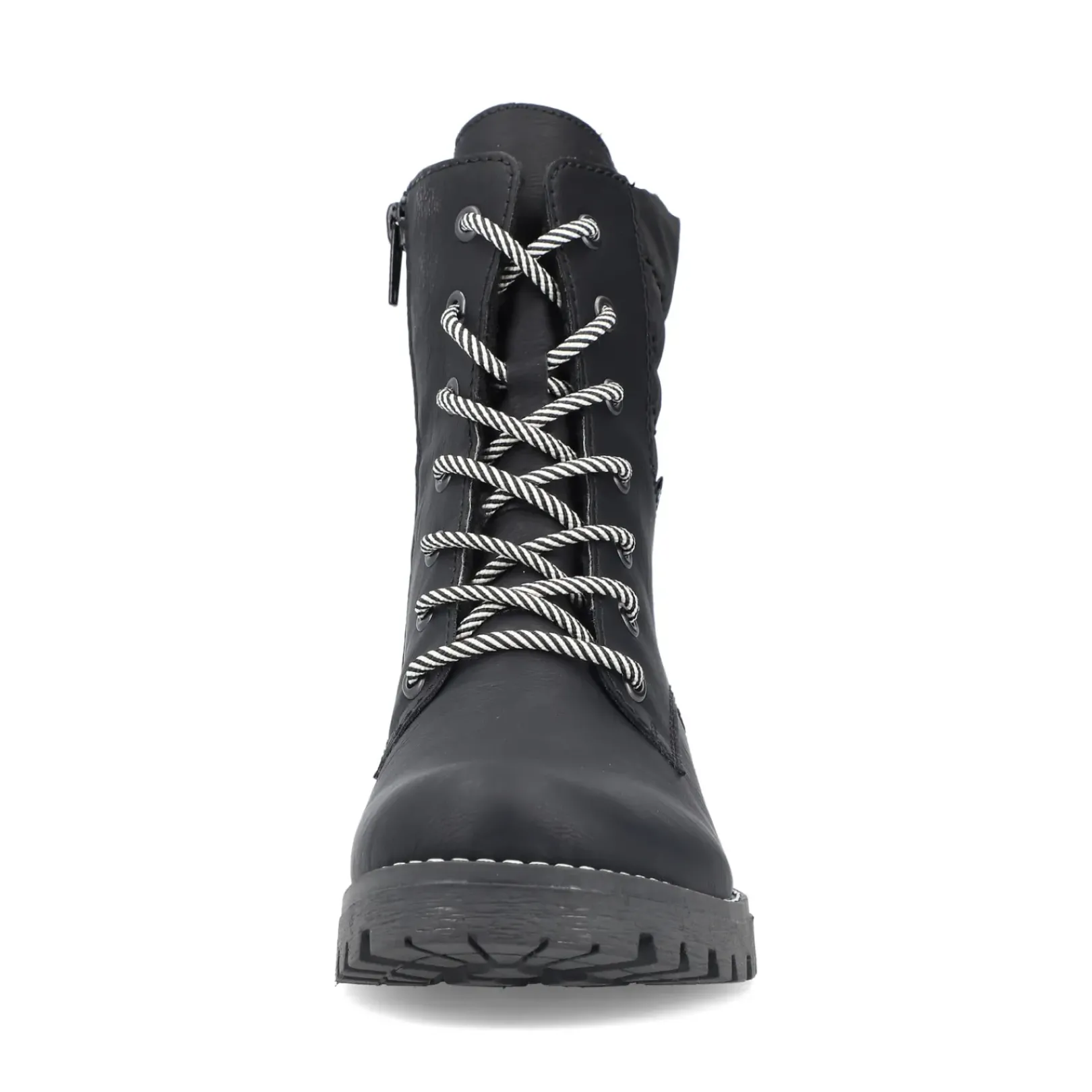 Fashion Rieker Damskie Buty Motocyklowe , Asfaltowe, Czarne