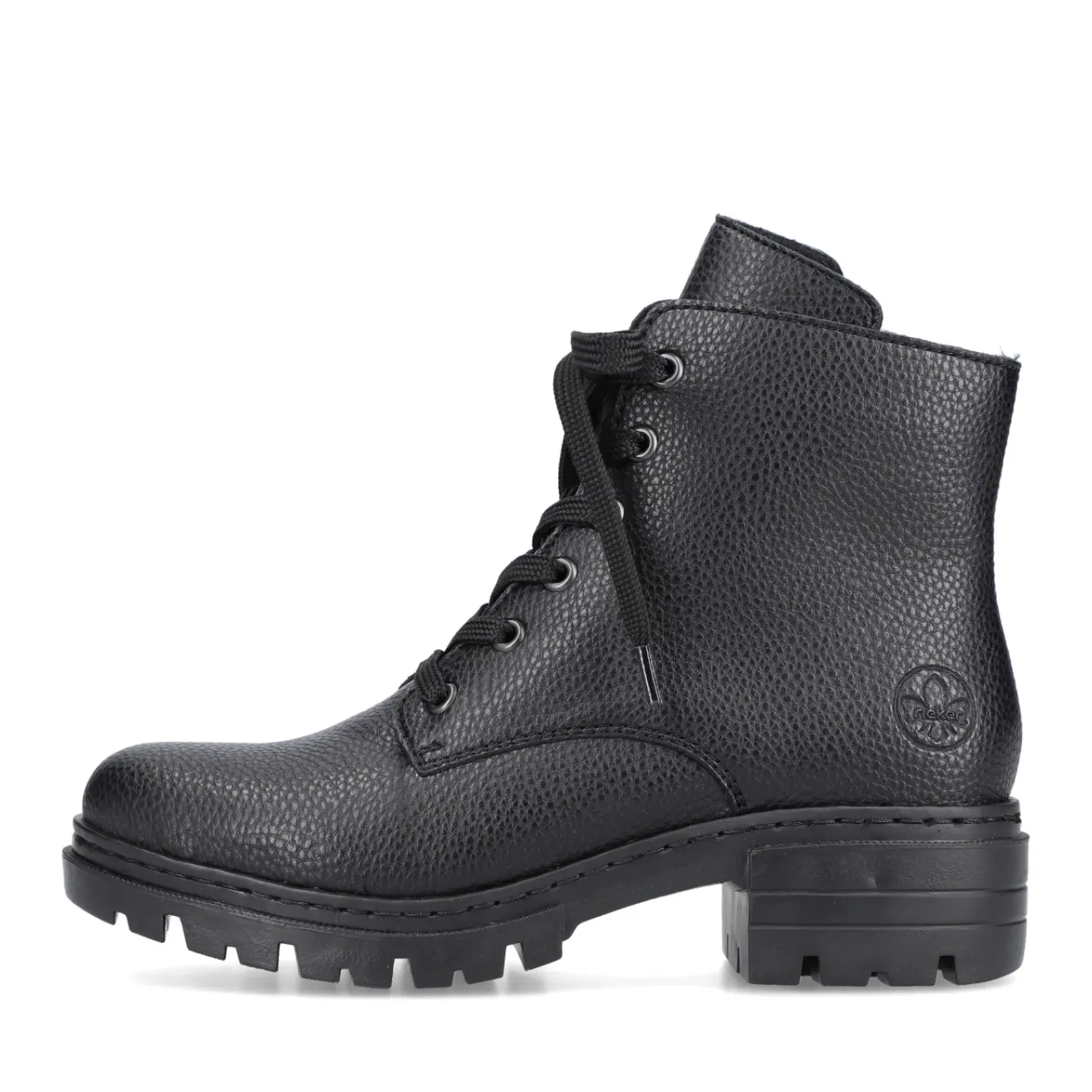 Discount Rieker Damskie Buty Motocyklowe W Kolorze Nocno-Czarnym