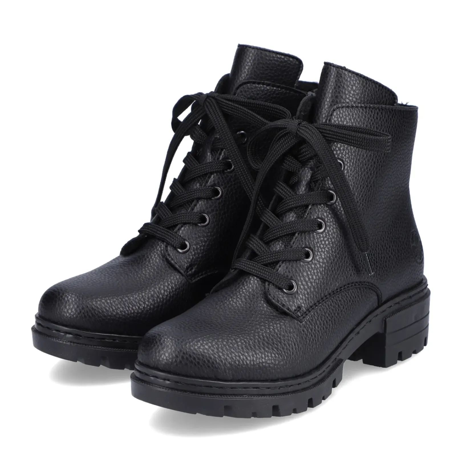 Discount Rieker Damskie Buty Motocyklowe W Kolorze Nocno-Czarnym