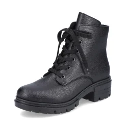 Discount Rieker Damskie Buty Motocyklowe W Kolorze Nocno-Czarnym