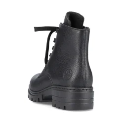 Discount Rieker Damskie Buty Motocyklowe W Kolorze Nocno-Czarnym