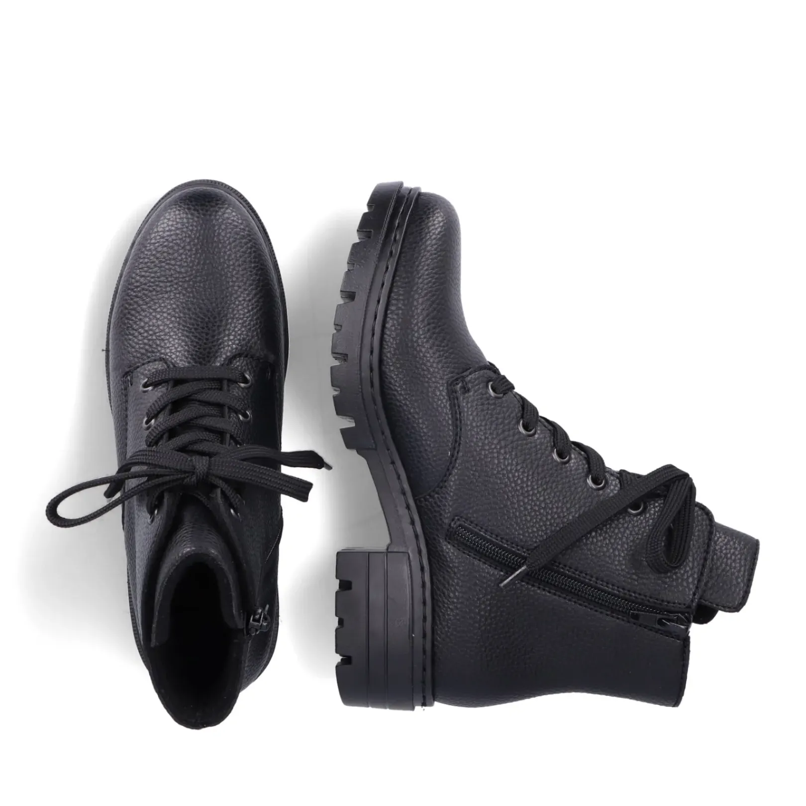 Discount Rieker Damskie Buty Motocyklowe W Kolorze Nocno-Czarnym