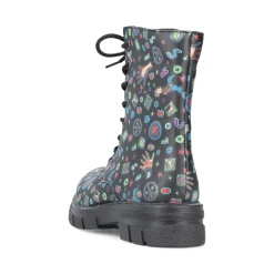 Sale Rieker Damskie Buty Motocyklowe W Kolorze Multi-Czarnym