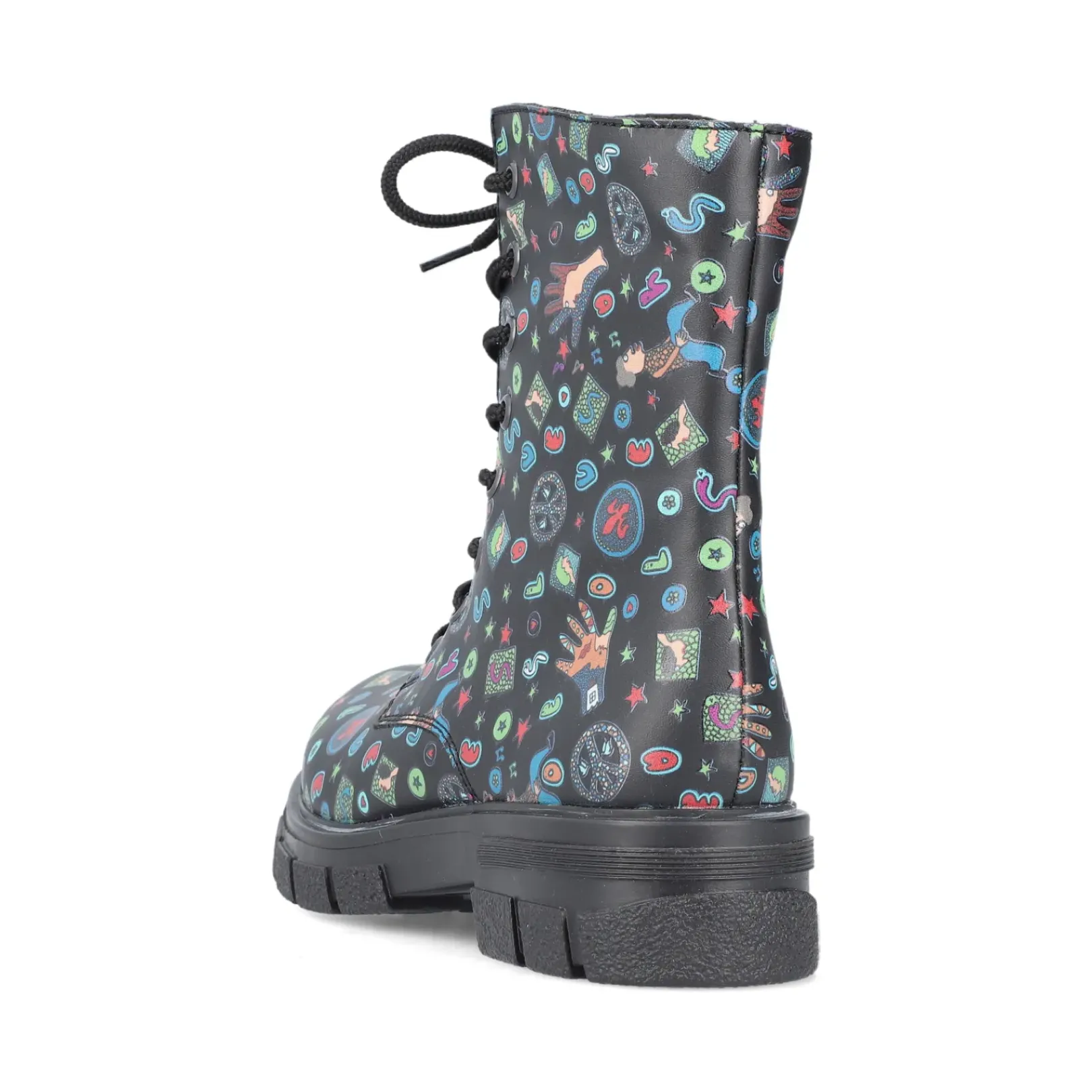 Sale Rieker Damskie Buty Motocyklowe W Kolorze Multi-Czarnym