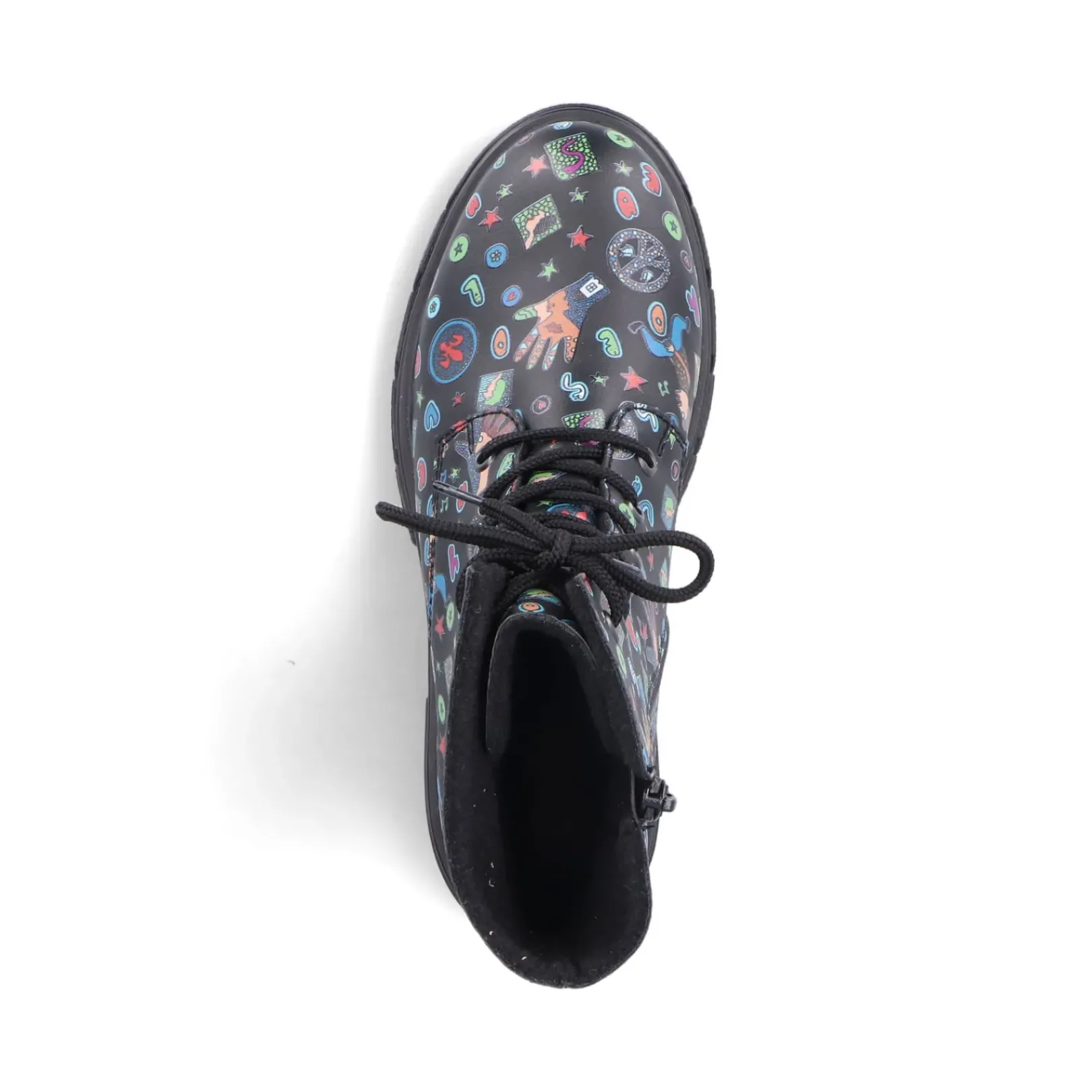 Sale Rieker Damskie Buty Motocyklowe W Kolorze Multi-Czarnym