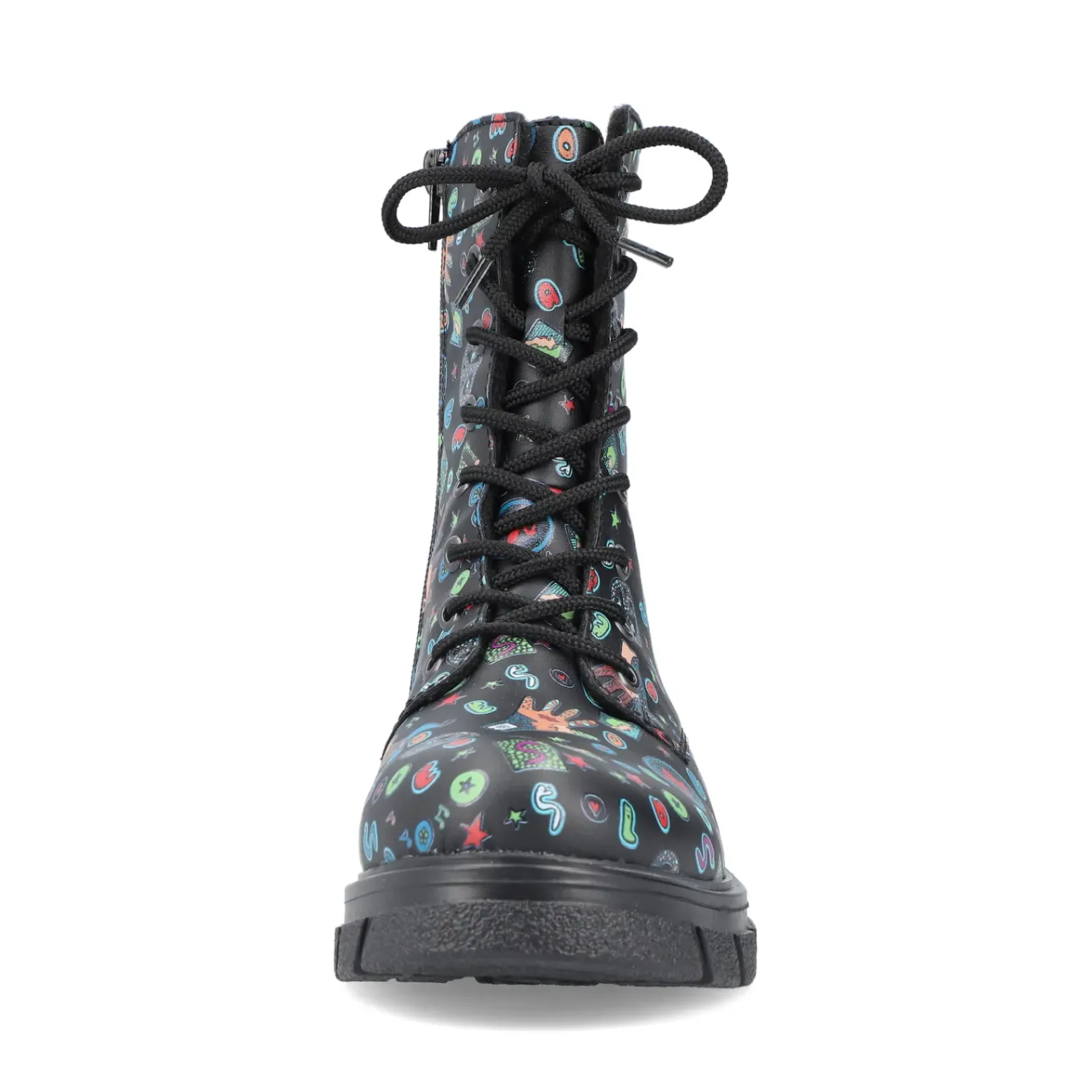 Sale Rieker Damskie Buty Motocyklowe W Kolorze Multi-Czarnym