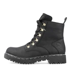 Outlet Rieker Damskie Buty Motocyklowe W Kolorze Kruczoczarnym