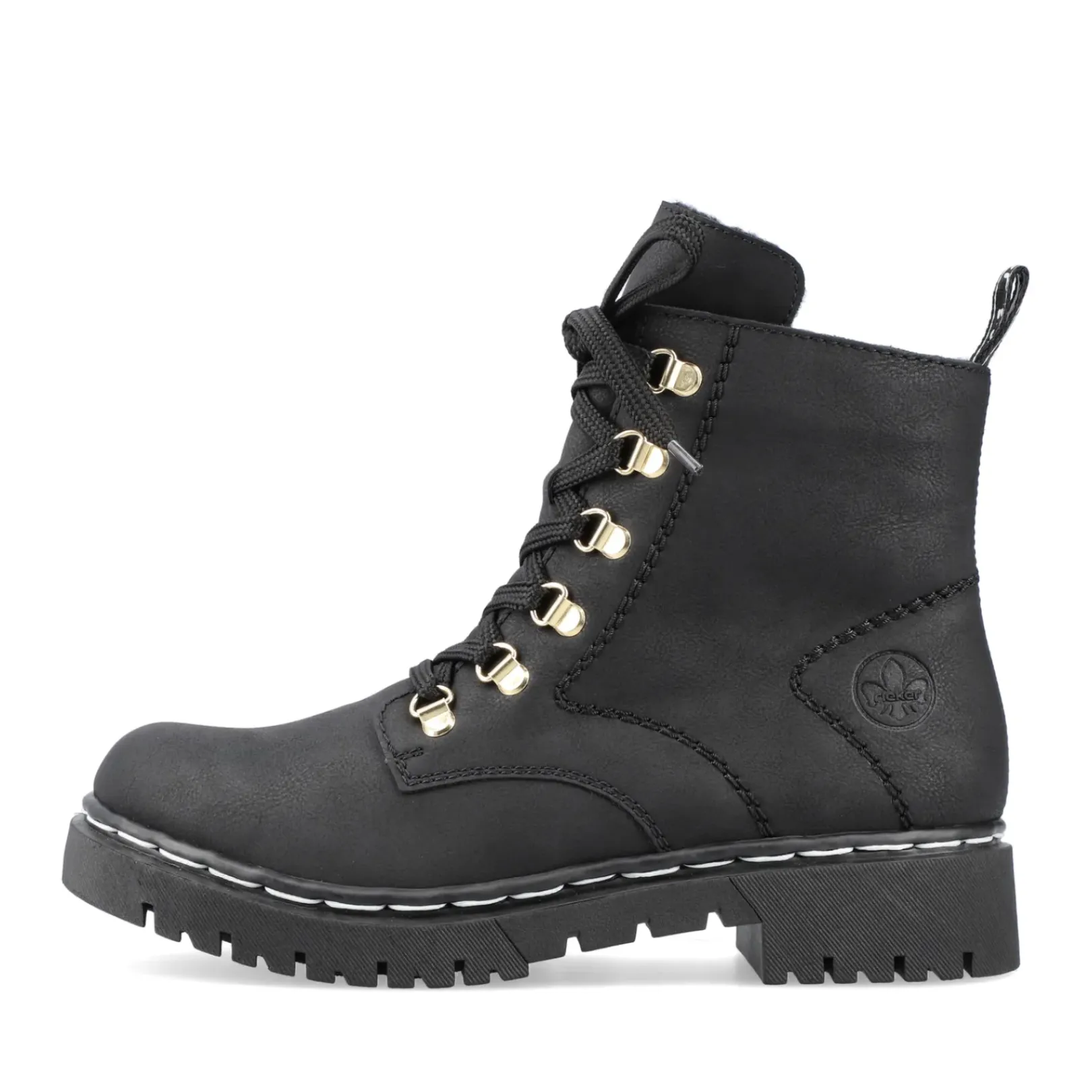 Outlet Rieker Damskie Buty Motocyklowe W Kolorze Kruczoczarnym