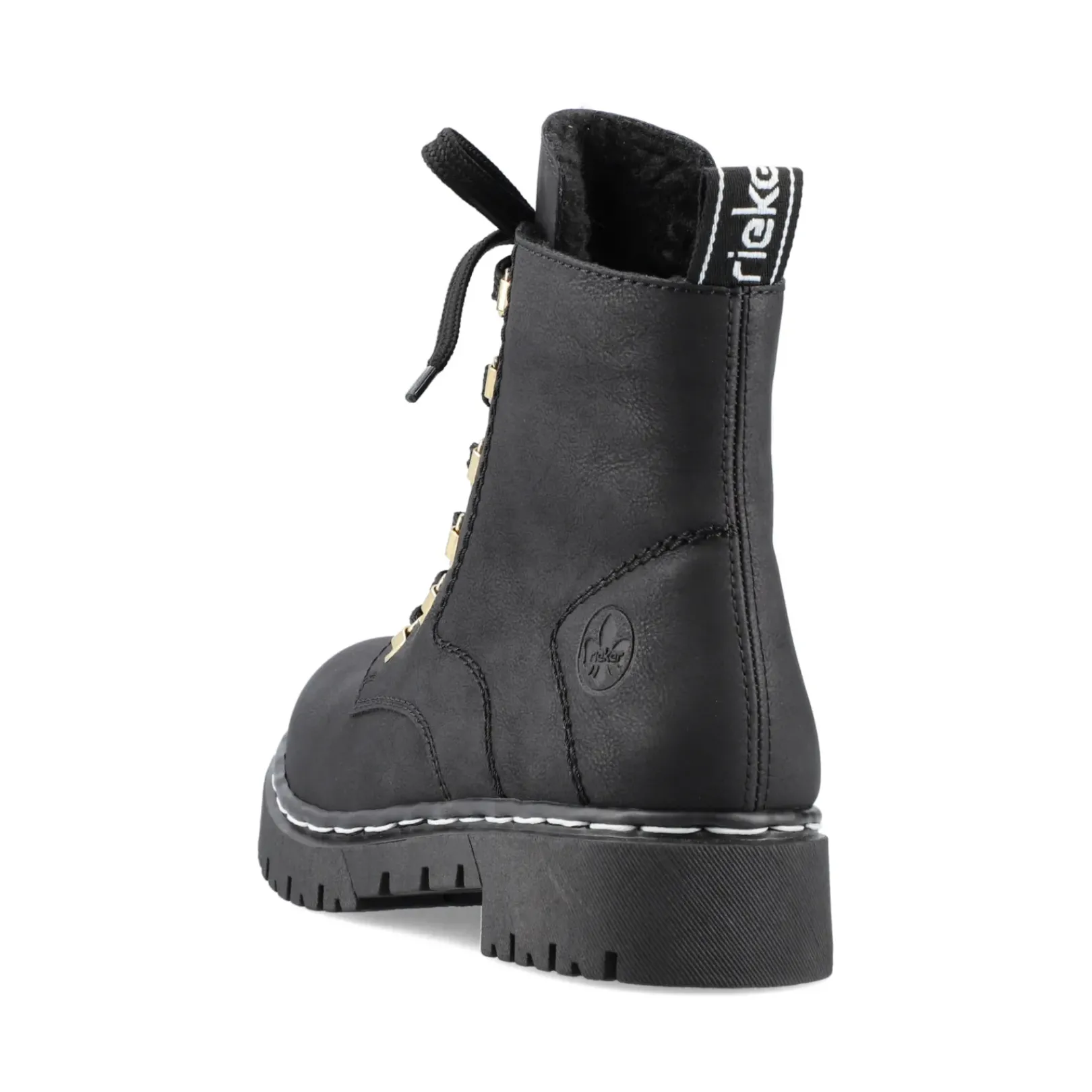 Outlet Rieker Damskie Buty Motocyklowe W Kolorze Kruczoczarnym