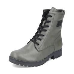 Online Rieker Damskie Buty Motocyklowe W Kolorze Szaro-Zielonym