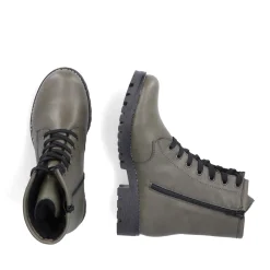 Online Rieker Damskie Buty Motocyklowe W Kolorze Szaro-Zielonym