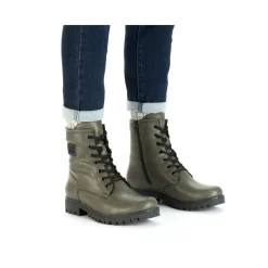 Online Rieker Damskie Buty Motocyklowe W Kolorze Szaro-Zielonym