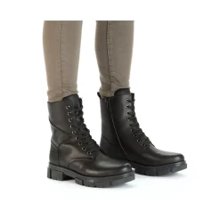 Sale Rieker Damskie Buty Motocyklowe W Kolorze Kruczoczarnym