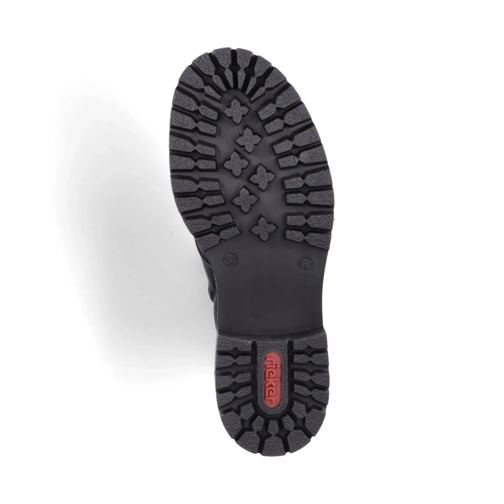 Outlet Rieker Damskie Buty Motocyklowe W Kolorze Grafitowo-Czarnym