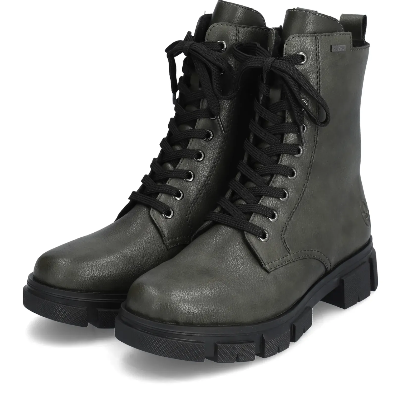 Outlet Rieker Damskie Buty Motocyklowe W Kolorze Granitowo-Szarym