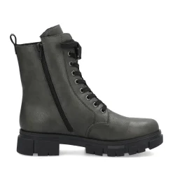 Outlet Rieker Damskie Buty Motocyklowe W Kolorze Granitowo-Szarym