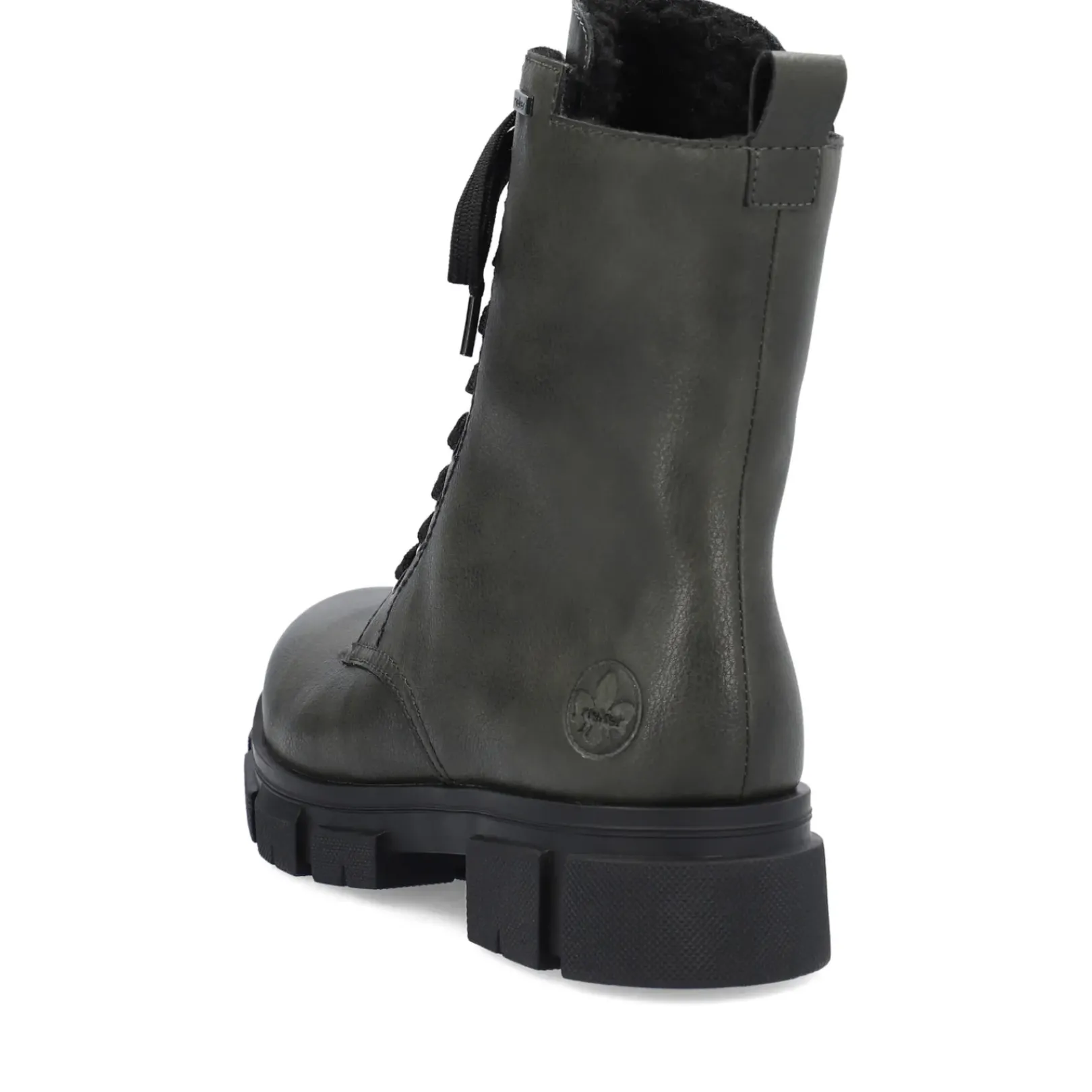 Outlet Rieker Damskie Buty Motocyklowe W Kolorze Granitowo-Szarym