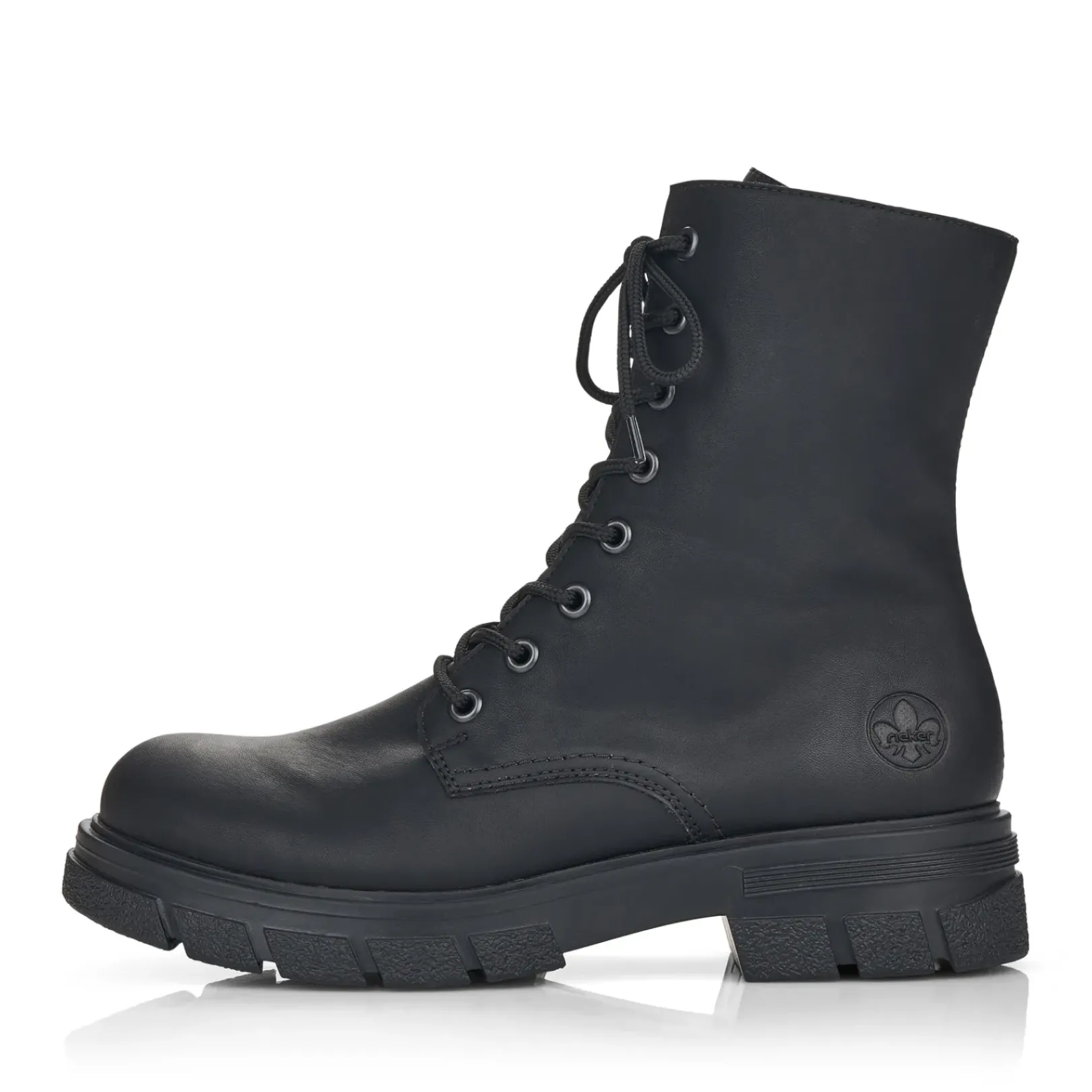 Discount Rieker Damskie Buty Motocyklowe W Kolorze Grafitowo-Czarnym