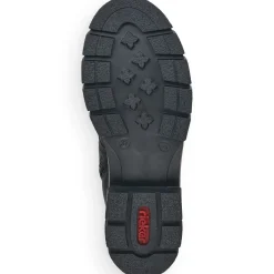 Discount Rieker Damskie Buty Motocyklowe W Kolorze Grafitowo-Czarnym