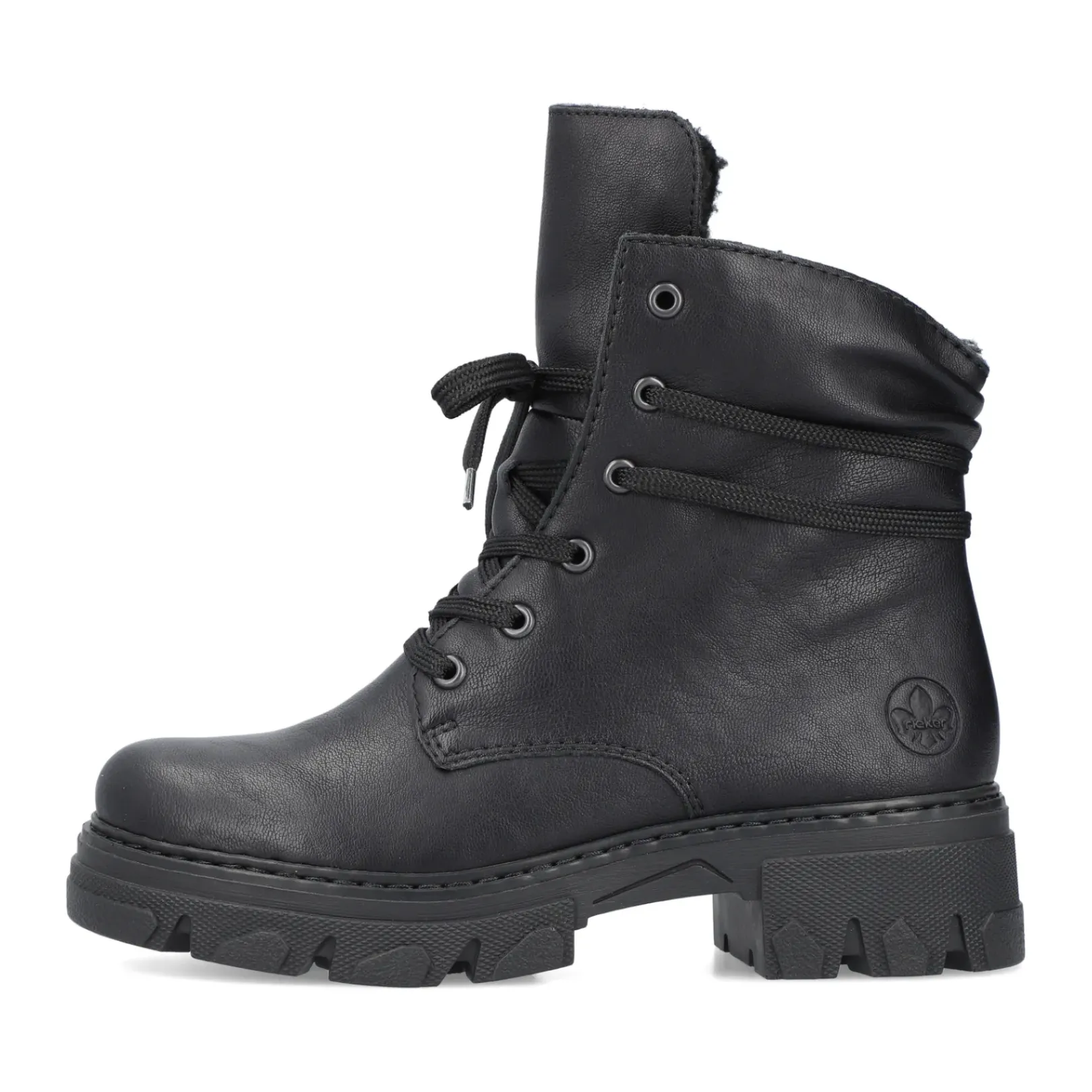 Best Rieker Damskie Buty Motocyklowe W Kolorze Nocno-Czarnym