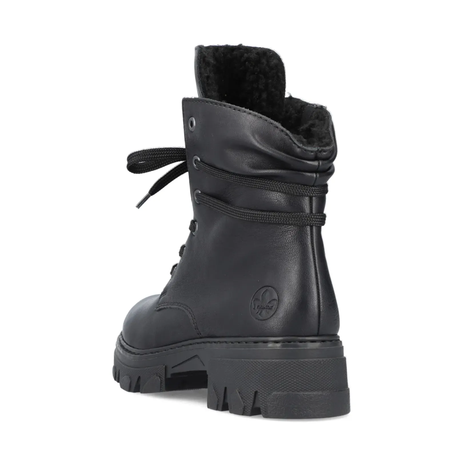Best Rieker Damskie Buty Motocyklowe W Kolorze Nocno-Czarnym