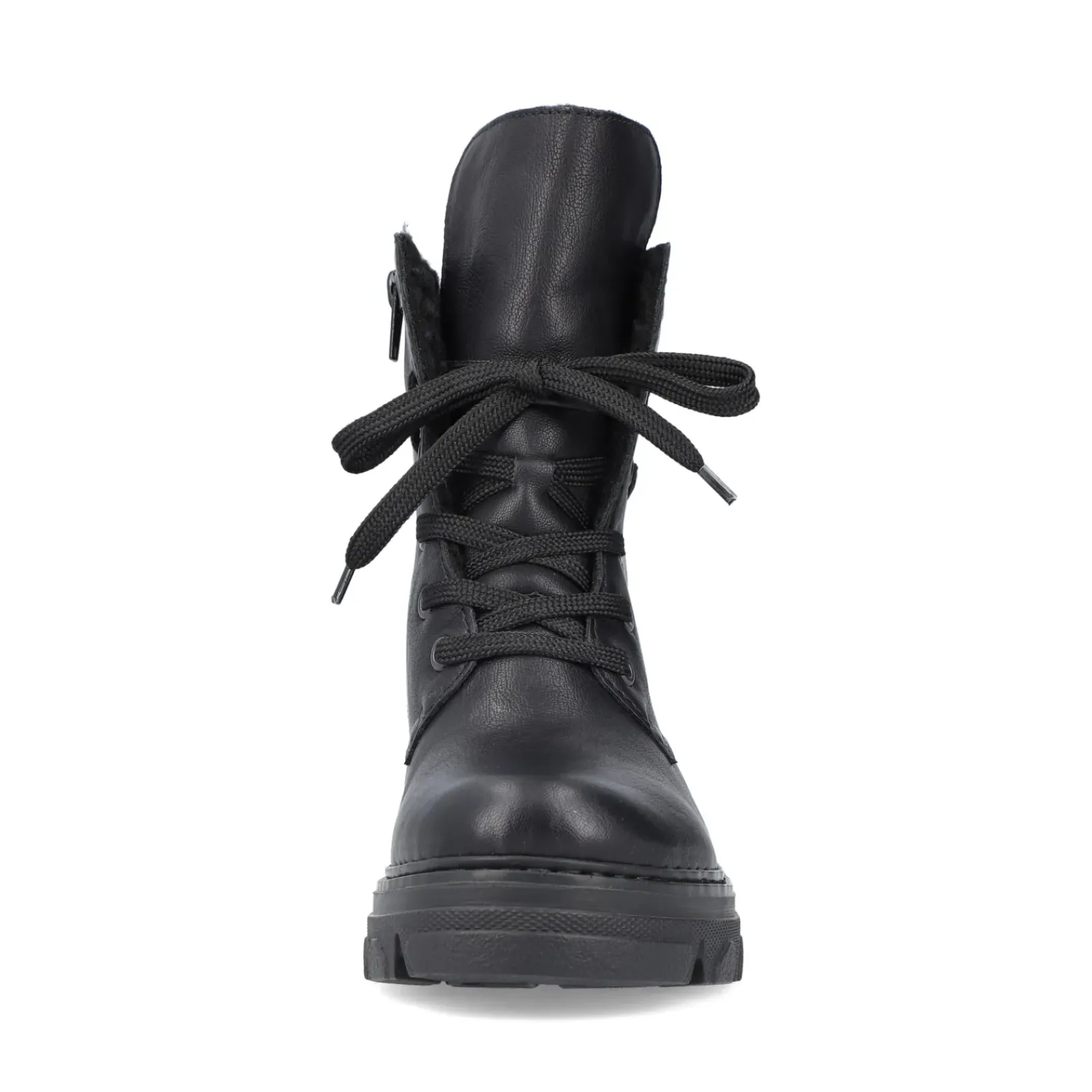 Best Rieker Damskie Buty Motocyklowe W Kolorze Nocno-Czarnym