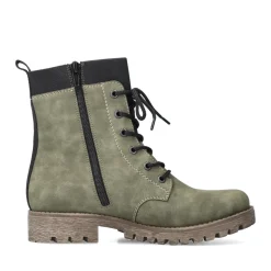 Fashion Rieker Damskie Buty Motocyklowe W Kolorze Zielonym