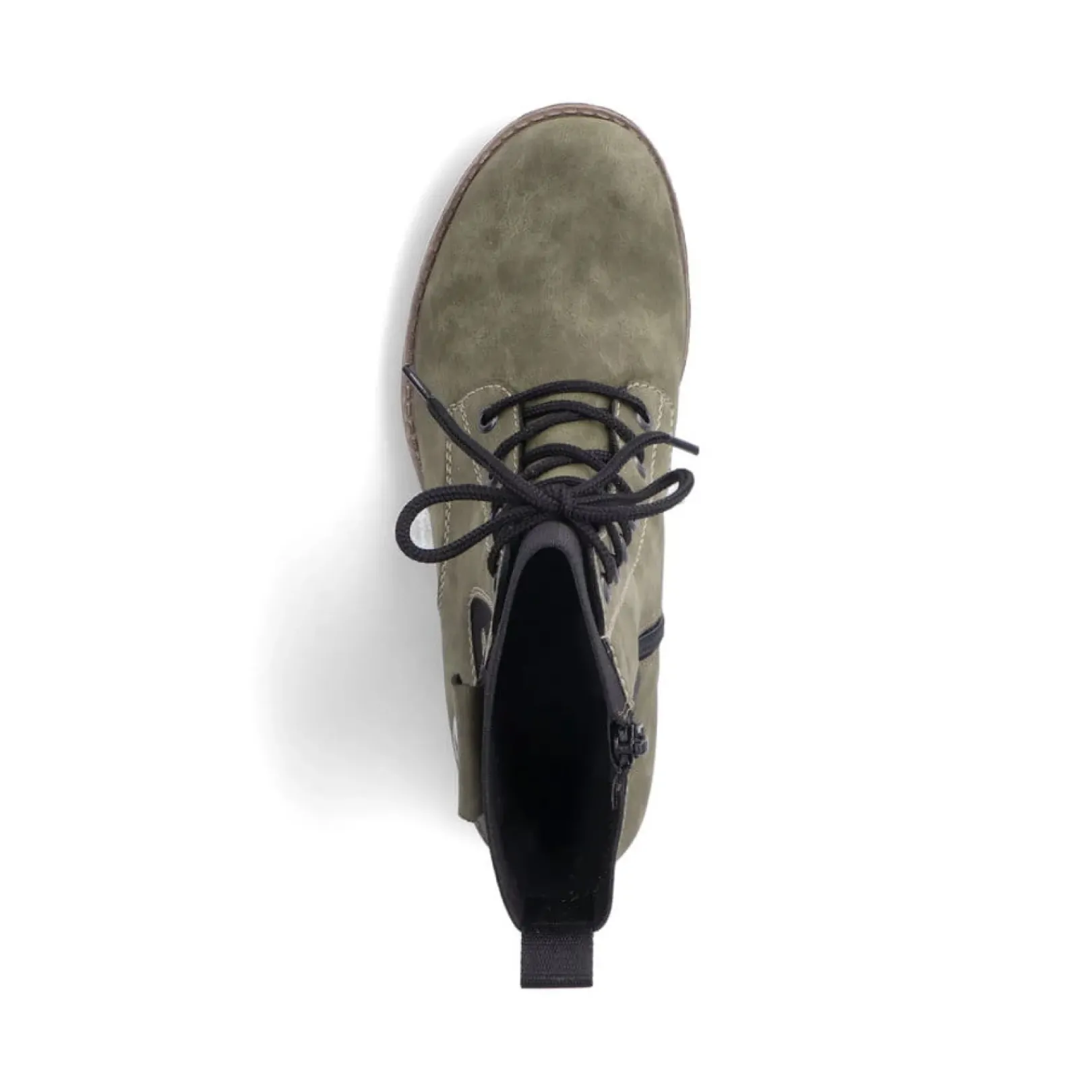 Fashion Rieker Damskie Buty Motocyklowe W Kolorze Zielonym