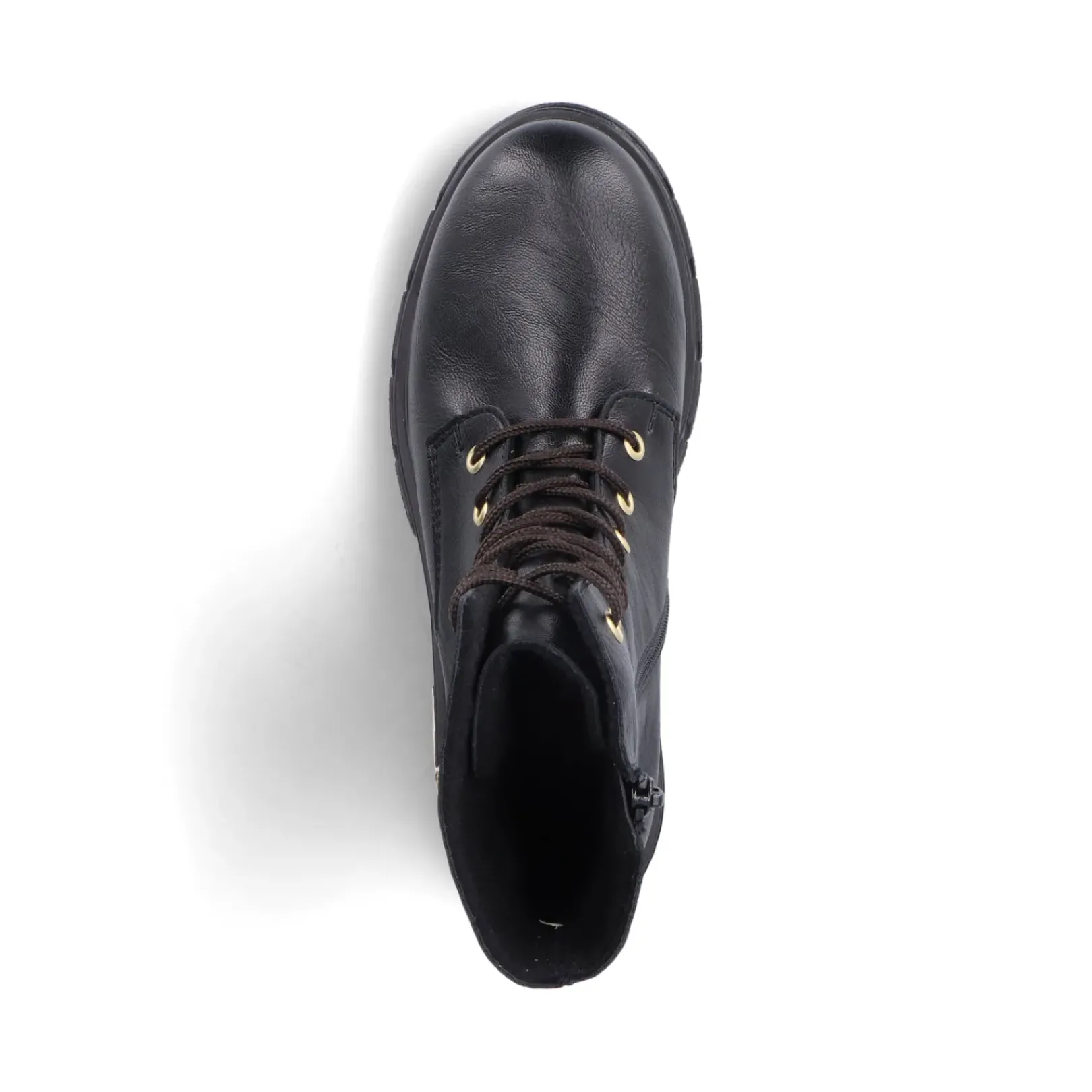 New Rieker Damskie Buty Motocyklowe W Kolorze Nocno-Czarnym