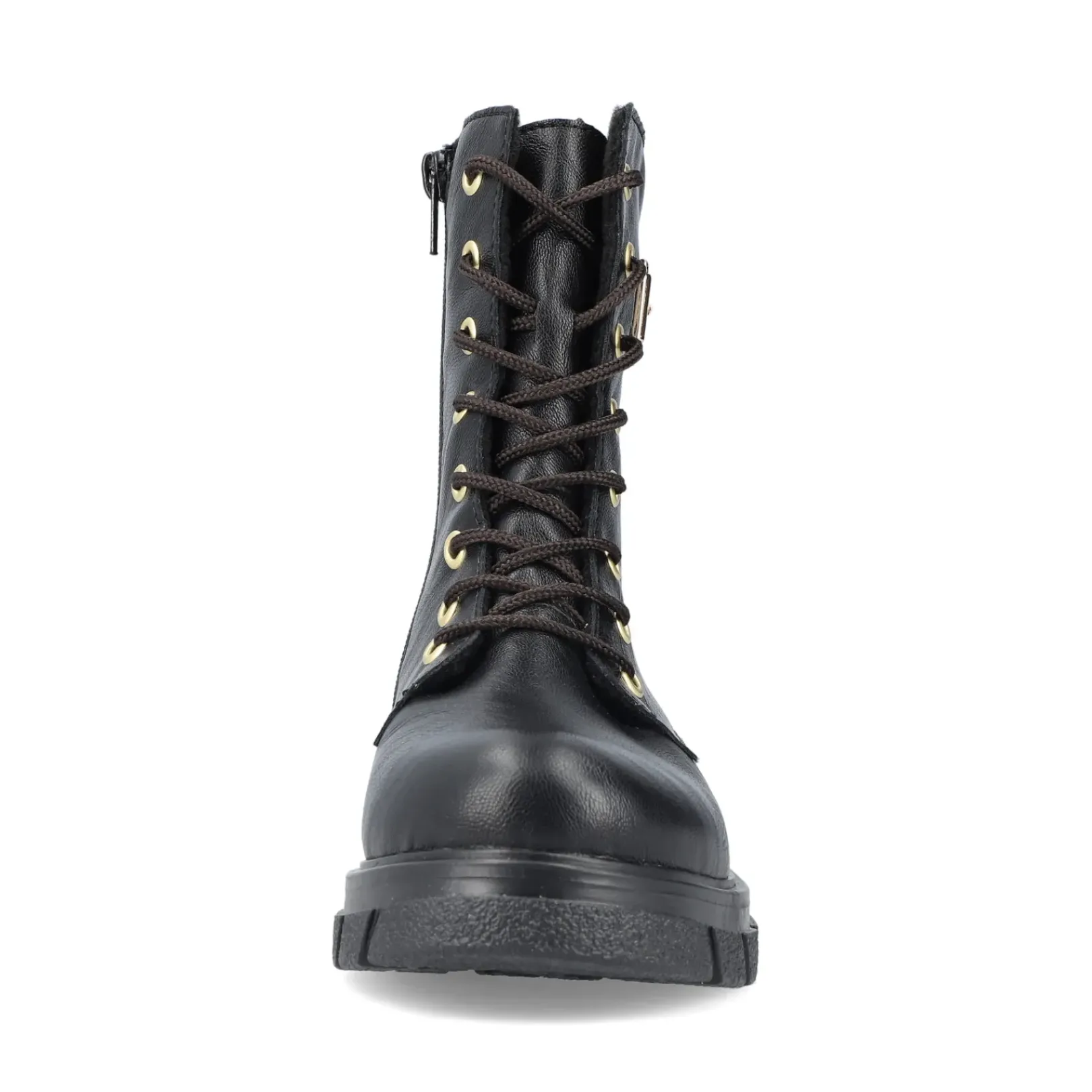 New Rieker Damskie Buty Motocyklowe W Kolorze Nocno-Czarnym