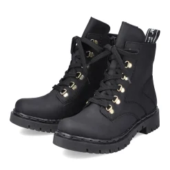 Best Rieker Damskie Buty Motocyklowe W Kolorze Kruczoczarnym