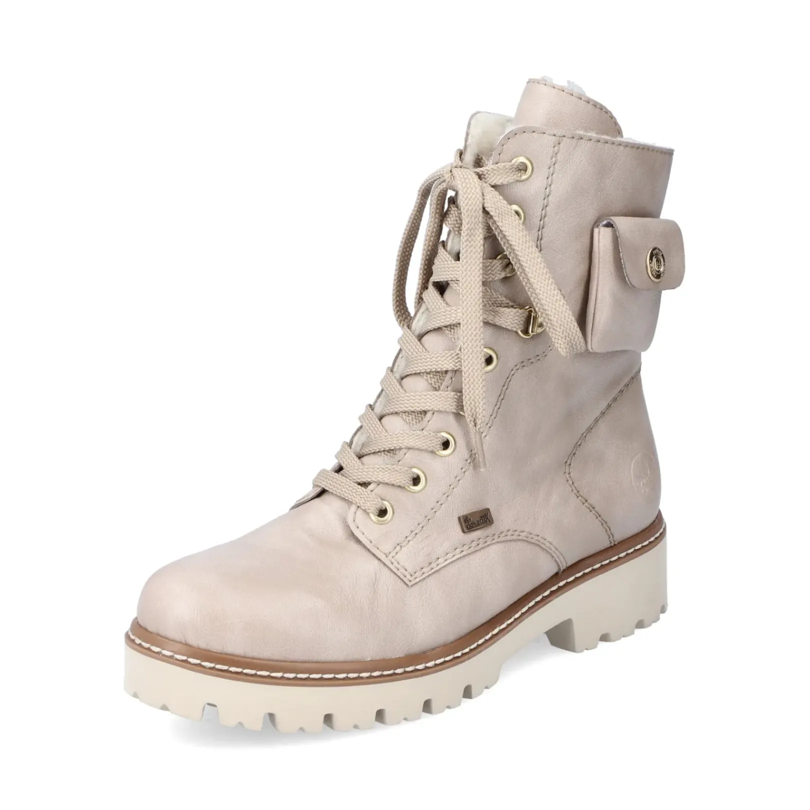 Online Rieker Damskie Buty Motocyklowe W Kolorze Jasnobezowym