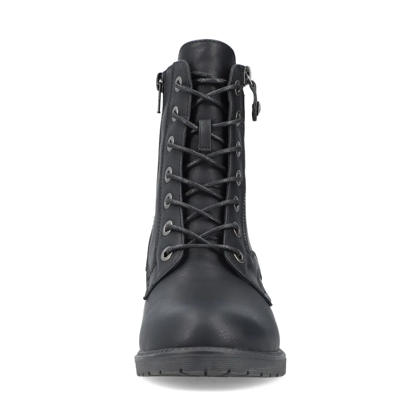 Best Rieker Damskie Buty Motocyklowe W Kolorze Nocno-Czarnym