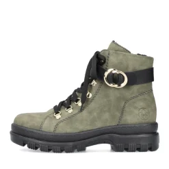 Clearance Rieker Damskie Buty Motocyklowe W Kolorze Zielonym
