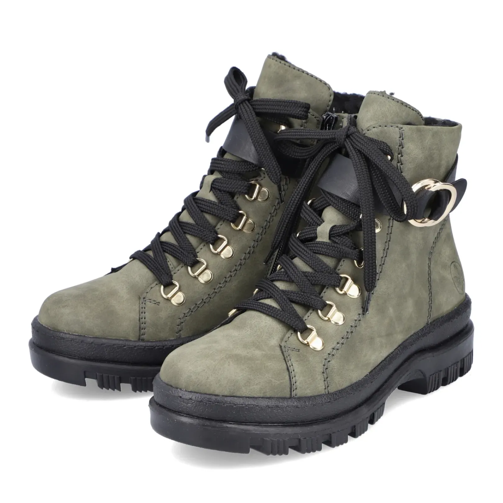 Clearance Rieker Damskie Buty Motocyklowe W Kolorze Zielonym