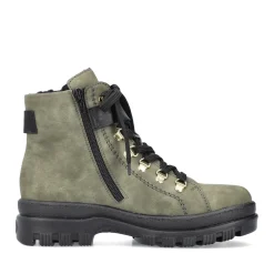 Clearance Rieker Damskie Buty Motocyklowe W Kolorze Zielonym